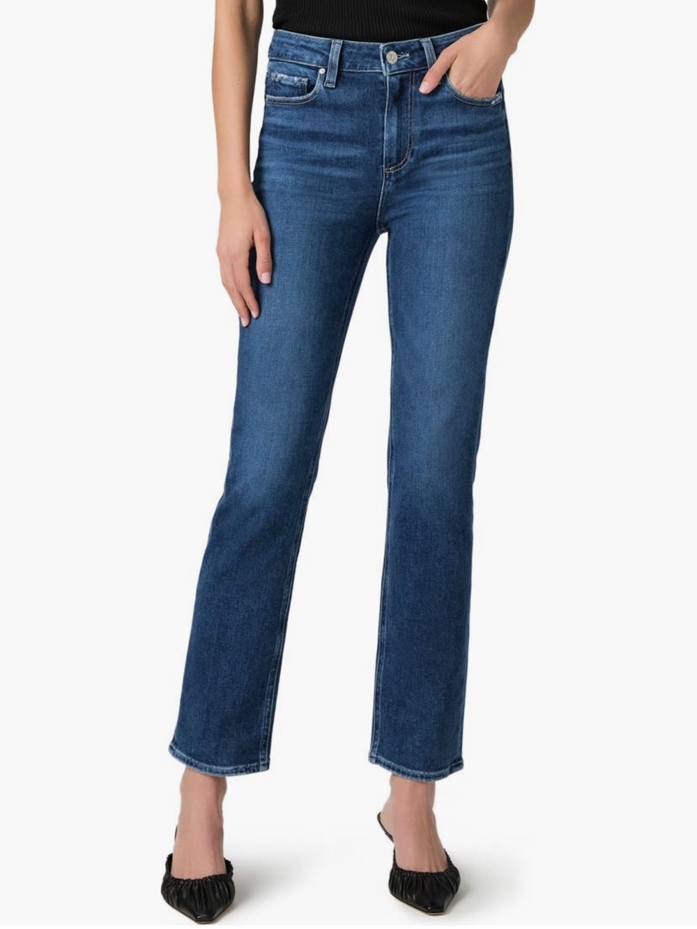 Paige Cindy High Rise Straight Ankle Jeans NWT